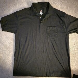 Hanes Polo Shirt Sz L